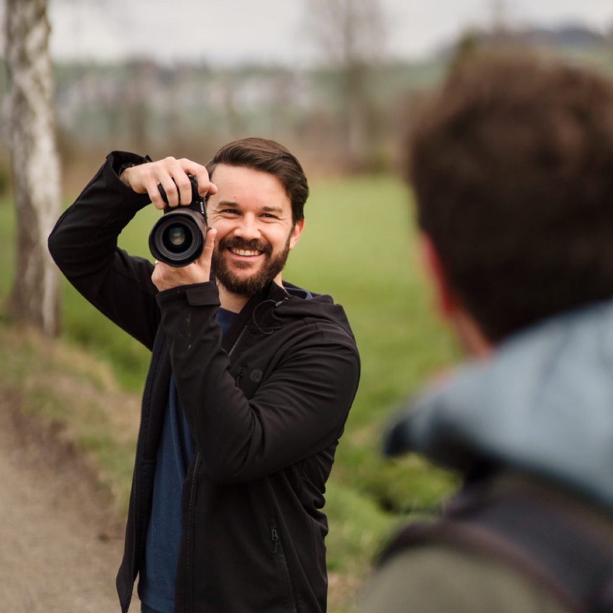 Manuel Kälin mit Kamera